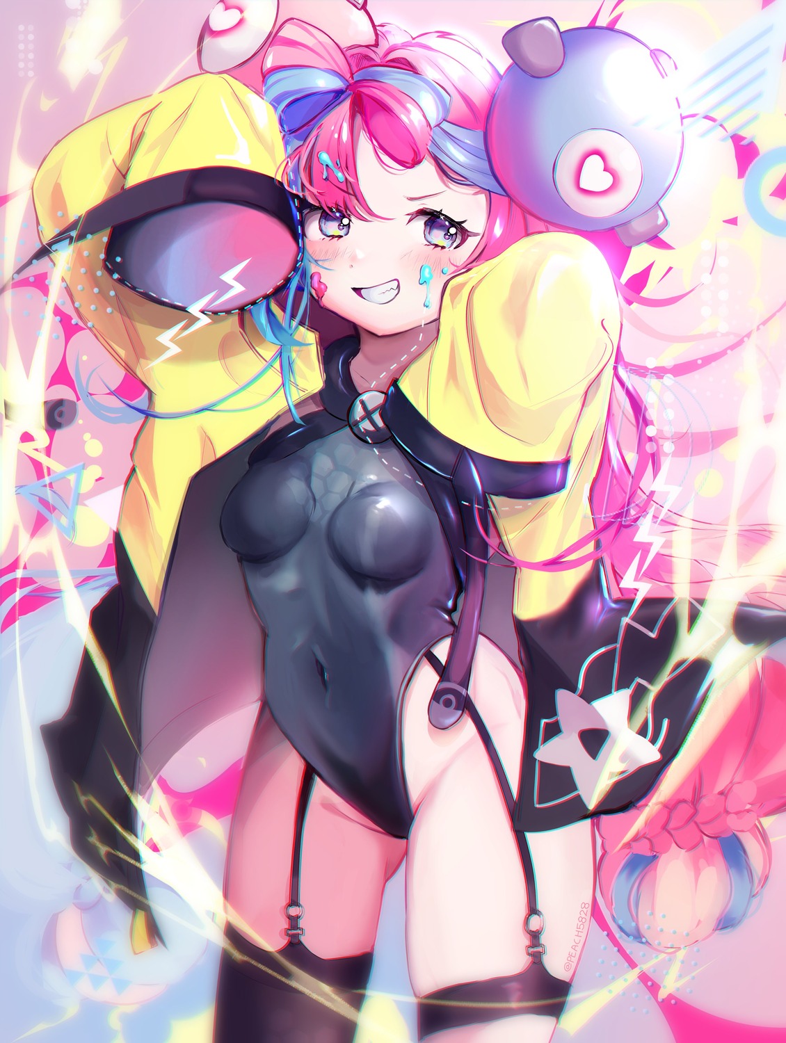 garter leotard nanjamo peach_(peach5828) pokemon pokemon_sv stockings thighhighs