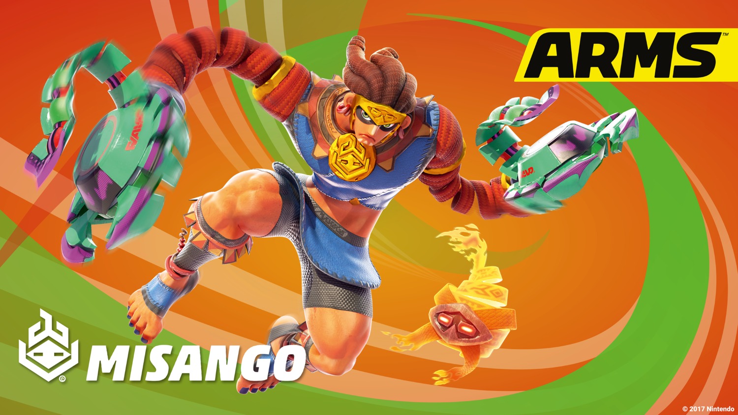 arms misango_(arms) nintendo wallpaper