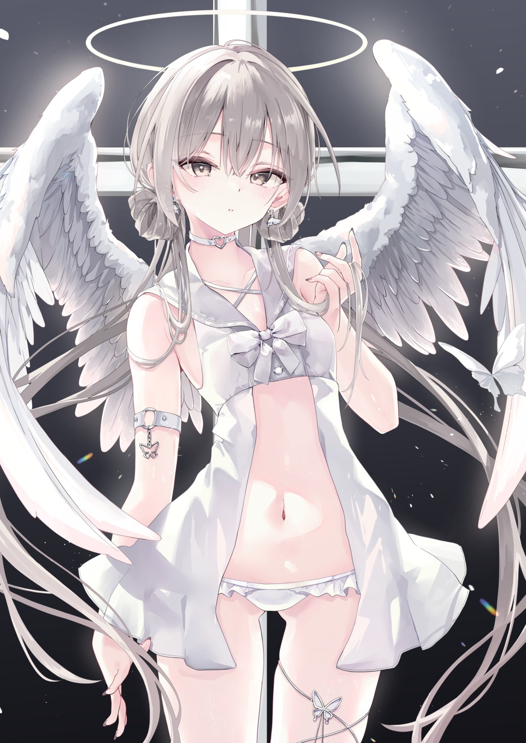 angel garter inubouzaki_(i_nu1515) pantsu wings