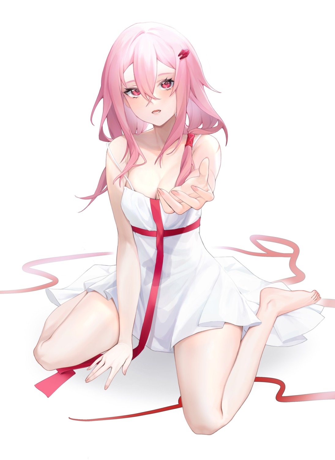 dress guilty_crown no_bra summer_dress wudiyuzhouxiaohuanxiong yuzuriha_inori