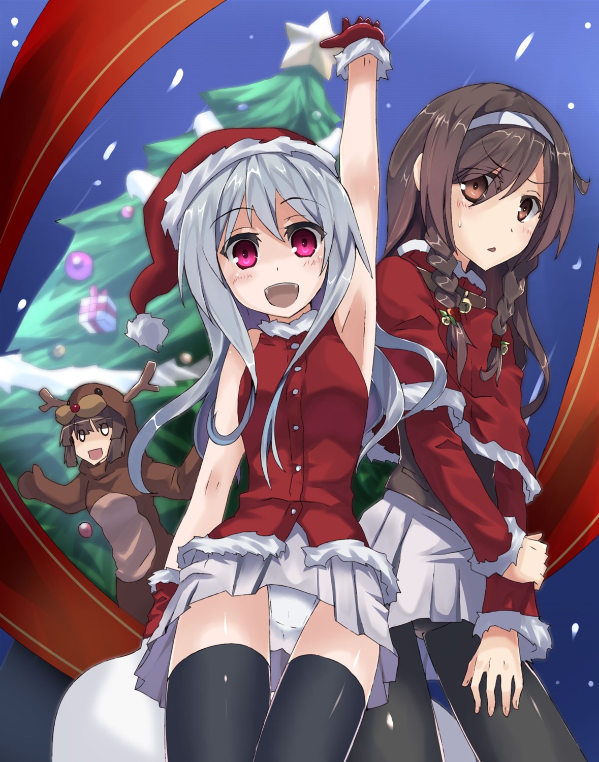 christmas pantsu pantyhose thighhighs toro