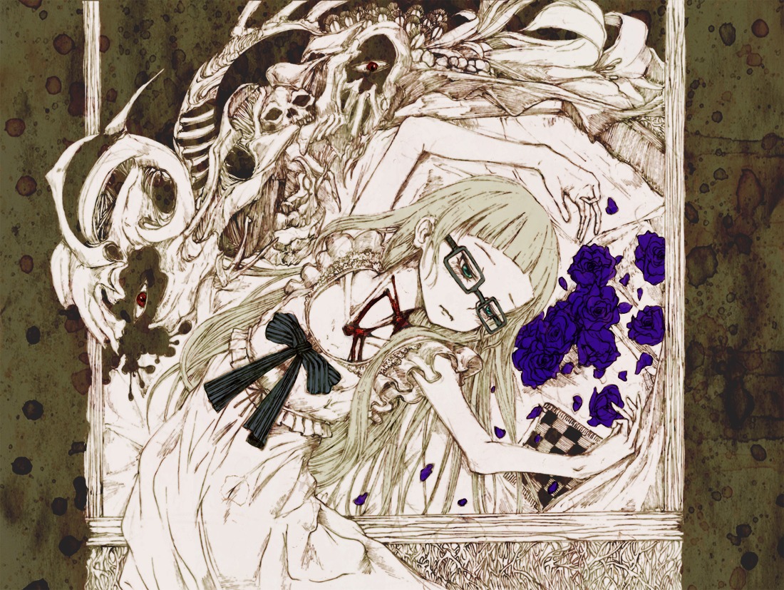 blood dress megane megrim_haruyo