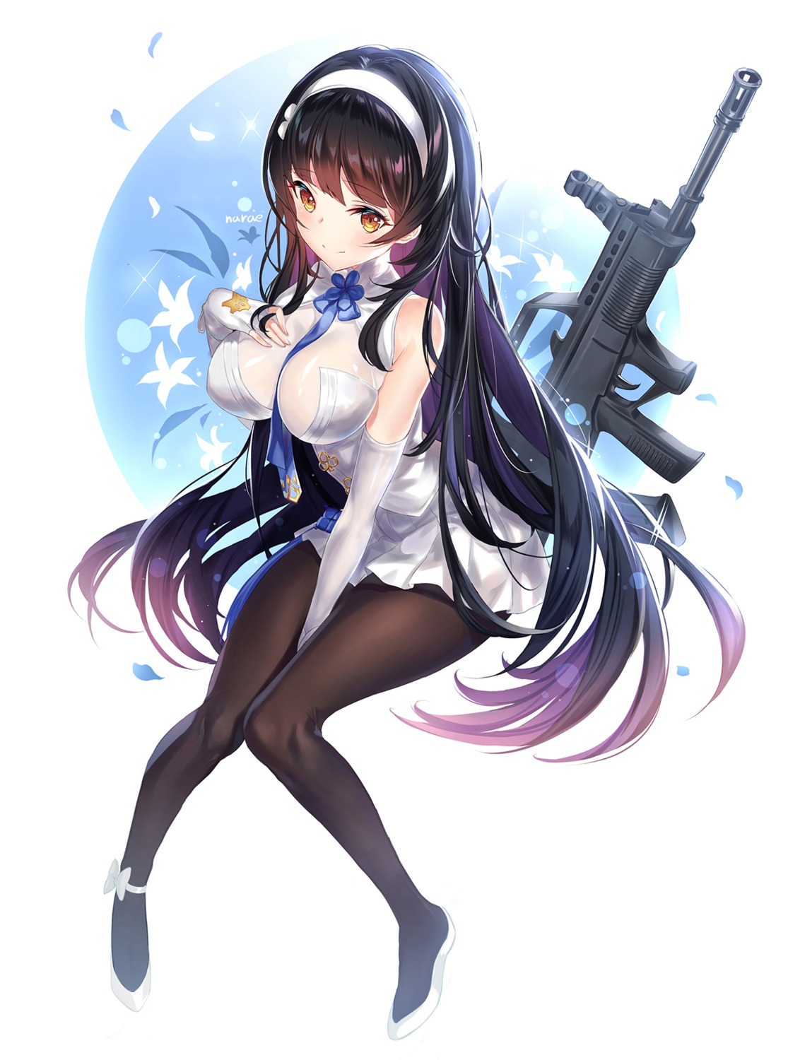 girls_frontline gun narae pantyhose qbz-95_(girls_frontline) see_through