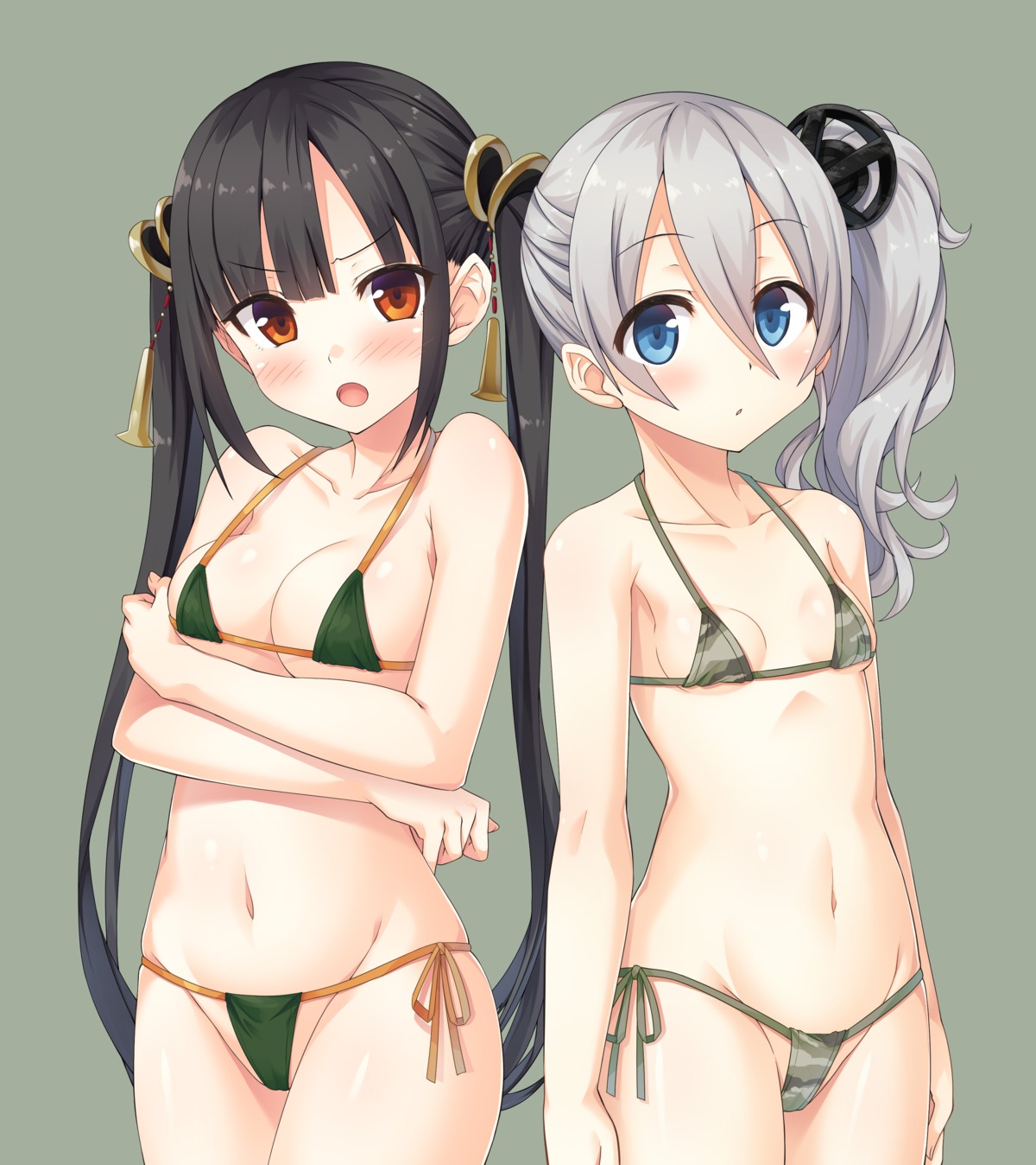 bikini breast_hold cameltoe cura loli lose maitetsu maitetsu_last_run!! no.19 suika_(maitetsu) swimsuits