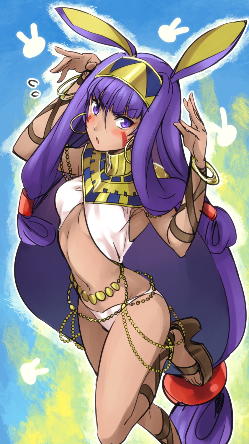 animal_ears bunny_ears fate/grand_order nitocris_(fate/grand_order) pantsu shimo_(s_kaminaka)