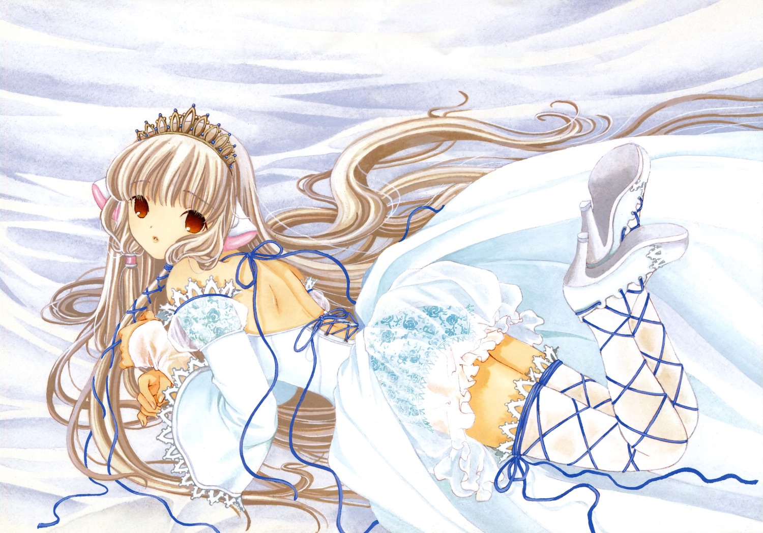 chii chobits clamp dress fixed thighhighs
