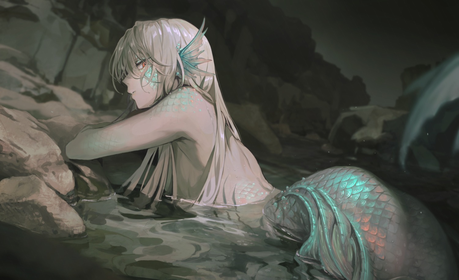 asahi_yuuji mermaid monster_girl