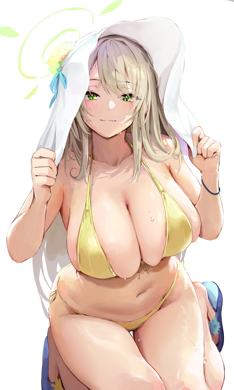 bikini blue_archive chela77 halo izayoi_nonomi swimsuits