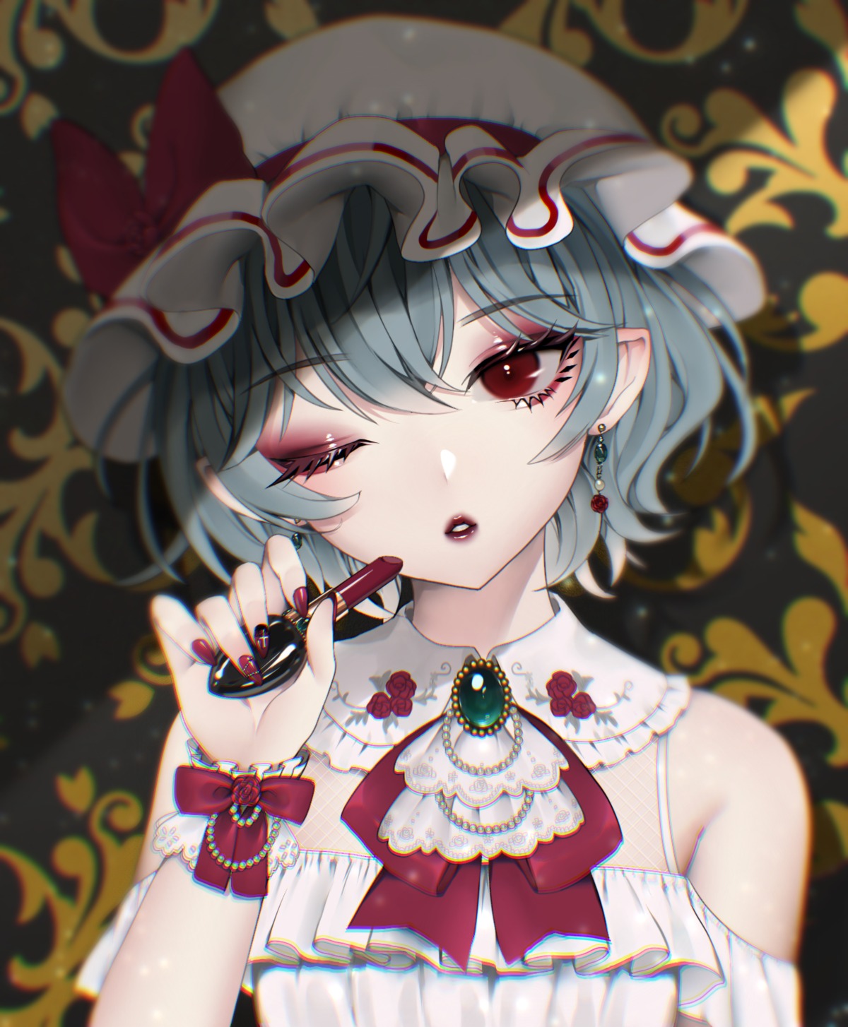 bitaro pointy_ears remilia_scarlet touhou