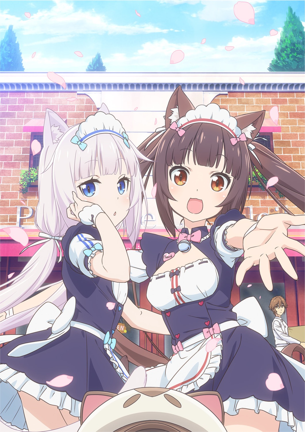 animal_ears chocola maid minaduki_kashou neko_works nekomimi nekopara vanilla waitress