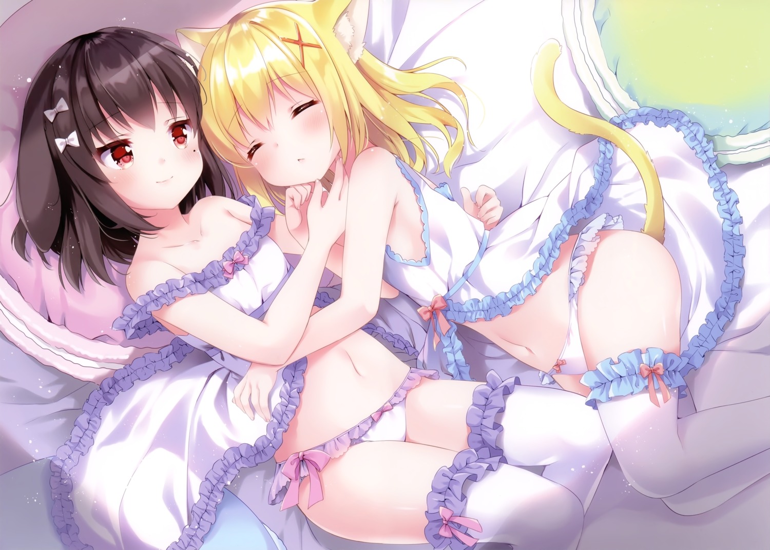 alice_(koiko_irori) animal_ears koiko_irori lingerie loli lolipop_complete nekomimi pantsu peco_(koiko_irori)