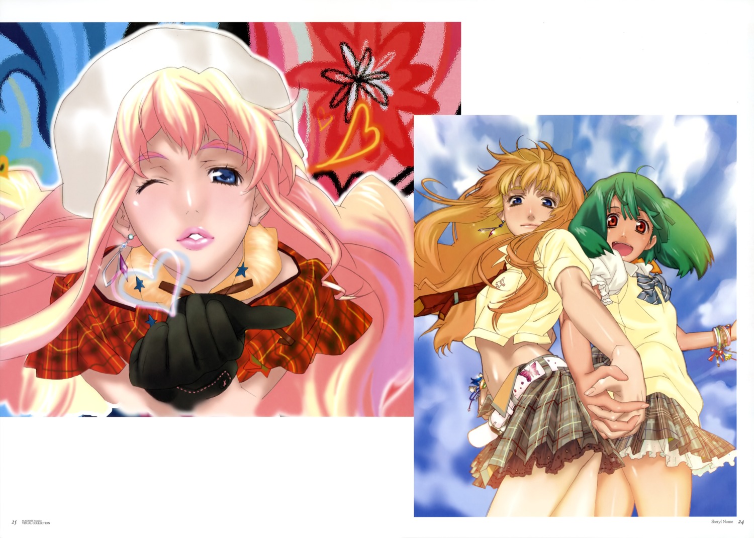 ebata_risa macross macross_frontier ranka_lee seifuku sheryl_nome