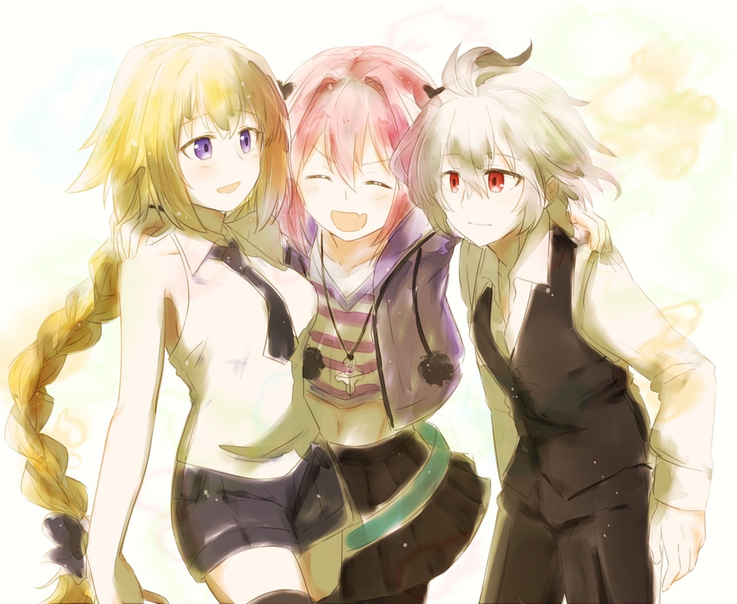 astolfo_(fate) fate/apocrypha fate/stay_night jeanne_d'arc jeanne_d'arc_(fate) kaopen sieg_(fate/apocrypha) trap