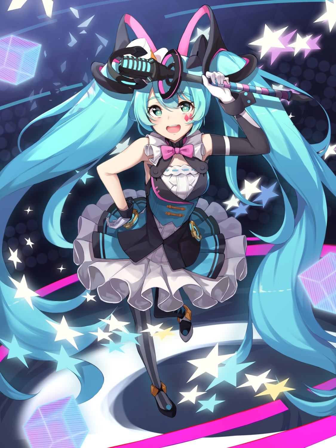 hatsune_miku magical_mirai pantyhose vocaloid ziro_(zirorong)