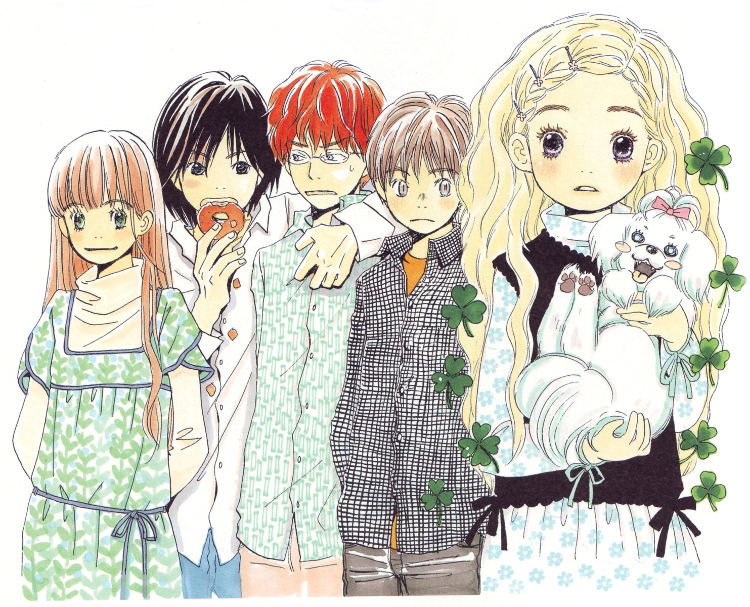 hanamoto_hagumi honey_and_clover mayama_takumi morita_shinobu takemoto_yuuta umino_chica yamada_ayumi