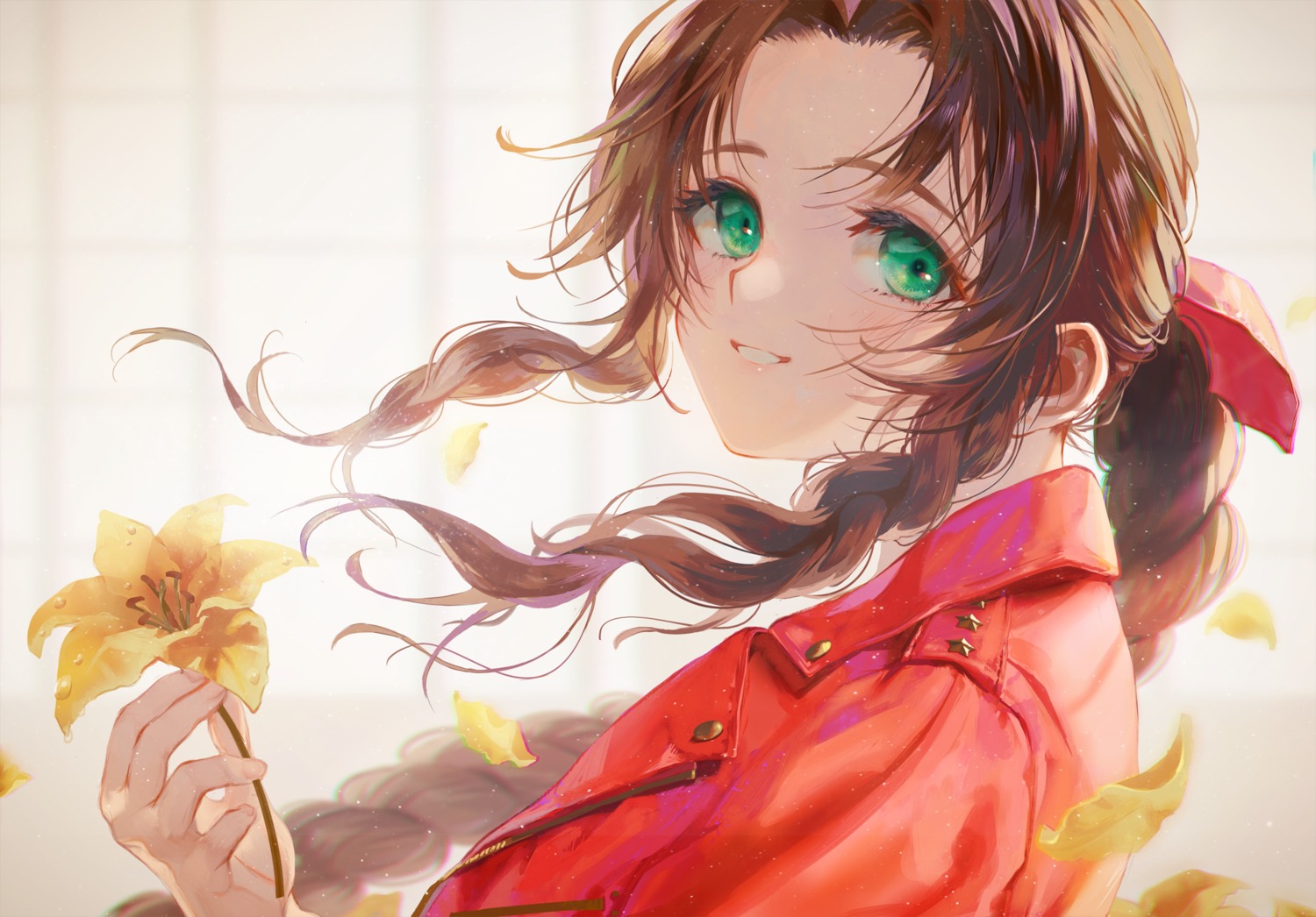 a_la_votre aerith_gainsborough final_fantasy final_fantasy_vii