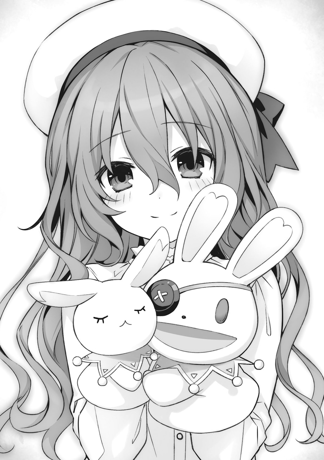 date_a_live himekawa_yoshino monochrome tsunako