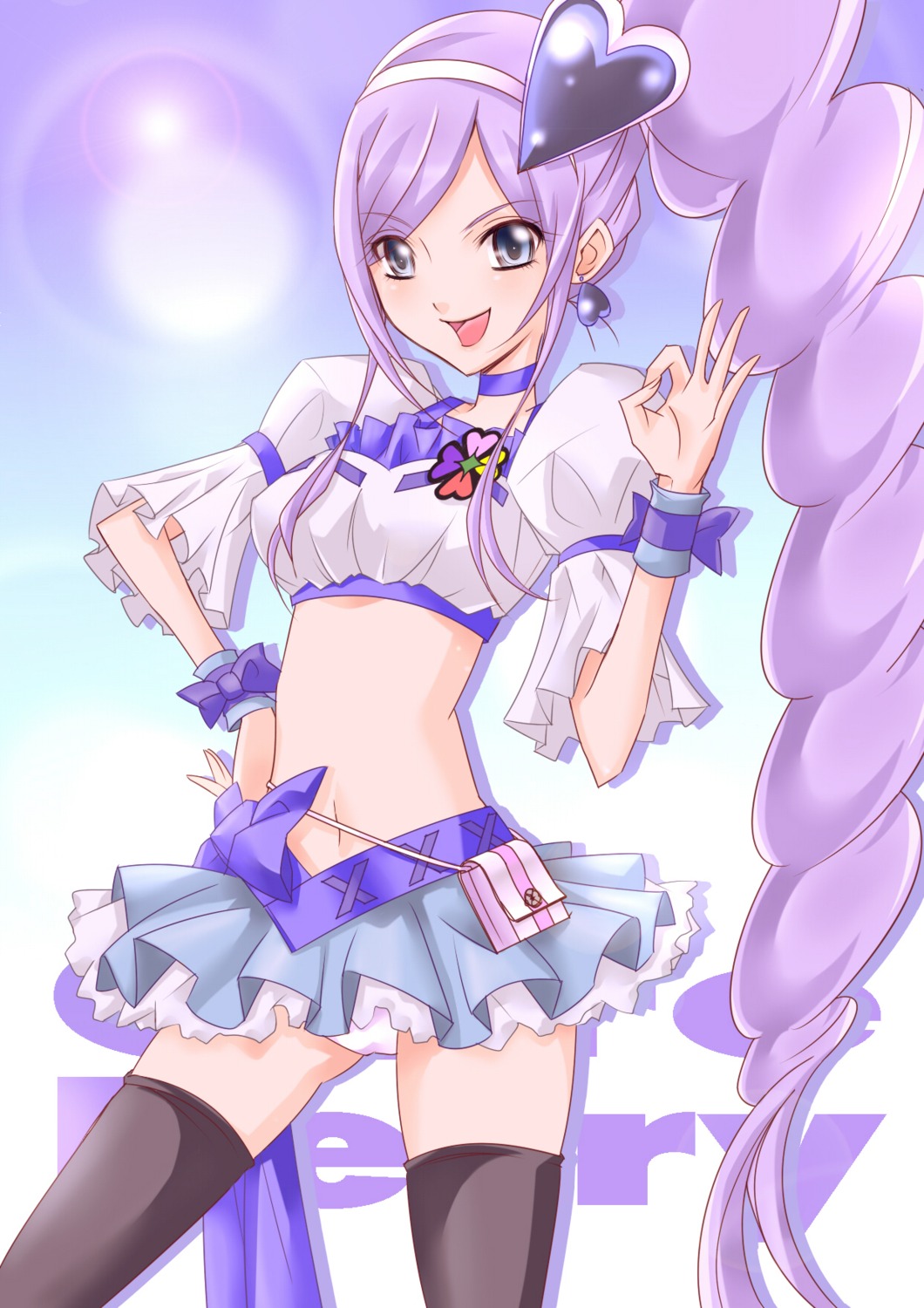 aono_miki fresh_pretty_cure! futari_wa_pretty_cure kojikoji pantsu pretty_cure thighhighs