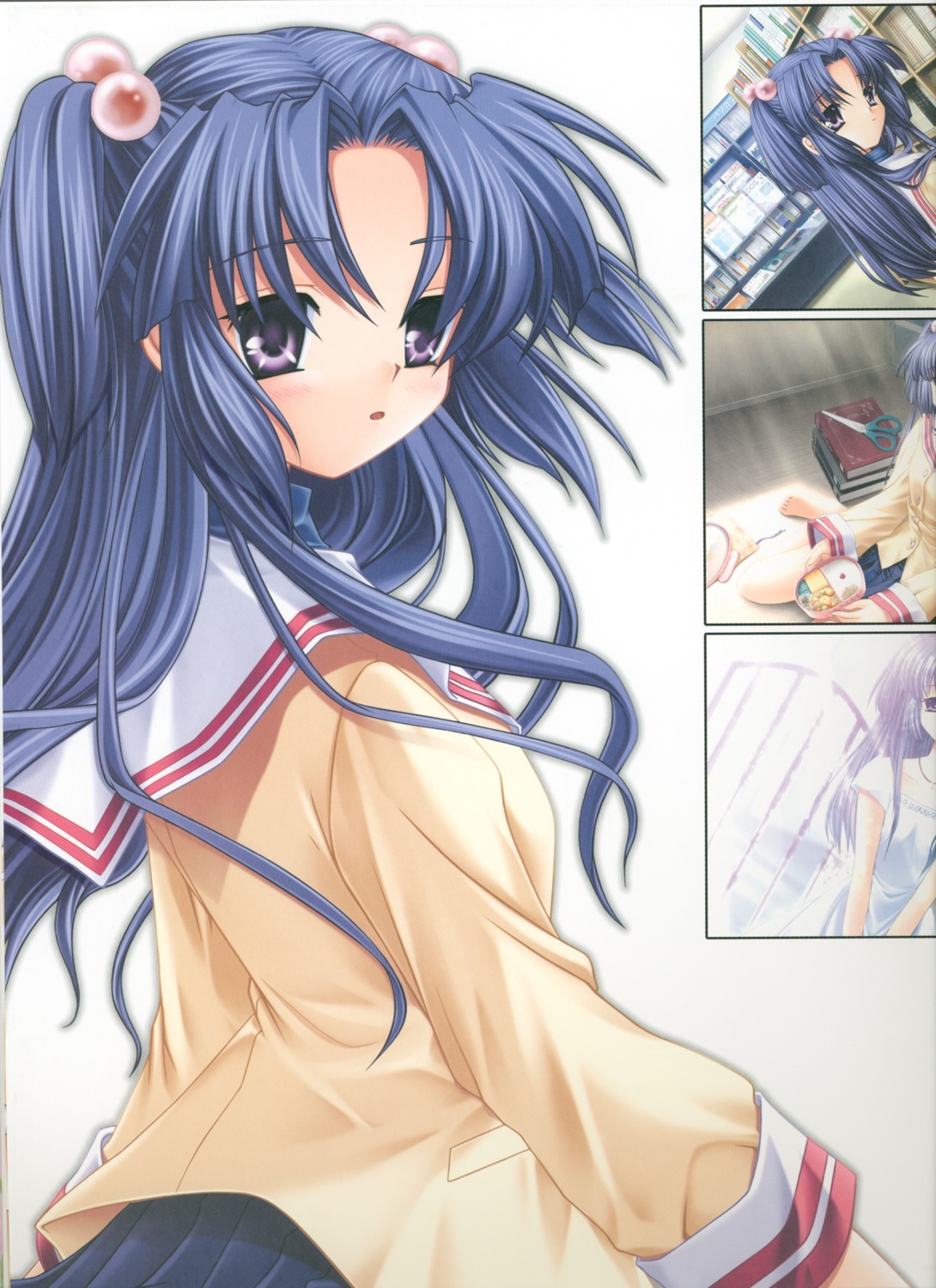 clannad hinoue_itaru ichinose_kotomi key seifuku