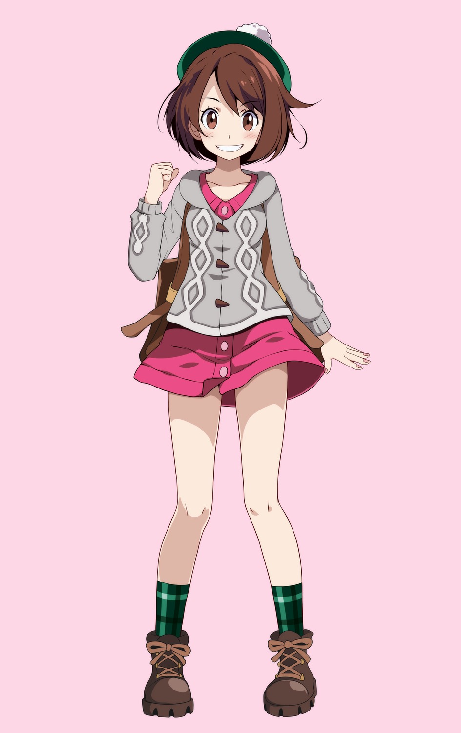 dress pokemon pokemon_swsh skirt_lift sweater tsukishiro_saika yuuri_(pokemon)