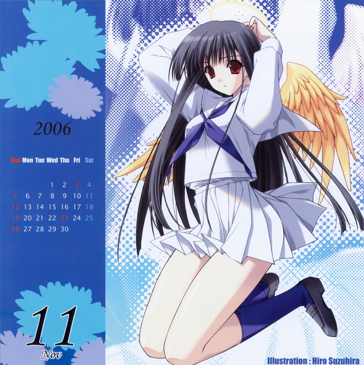 calendar joker_type seifuku suzuhira_hiro wings