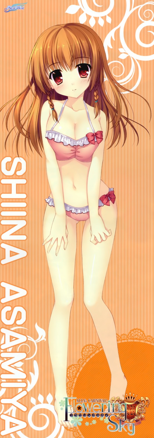 alia's_carnival alia's_carnival!_flowering_sky asamiya_shiina bikini cleavage feet nanao_naru nanawind stick_poster swimsuits