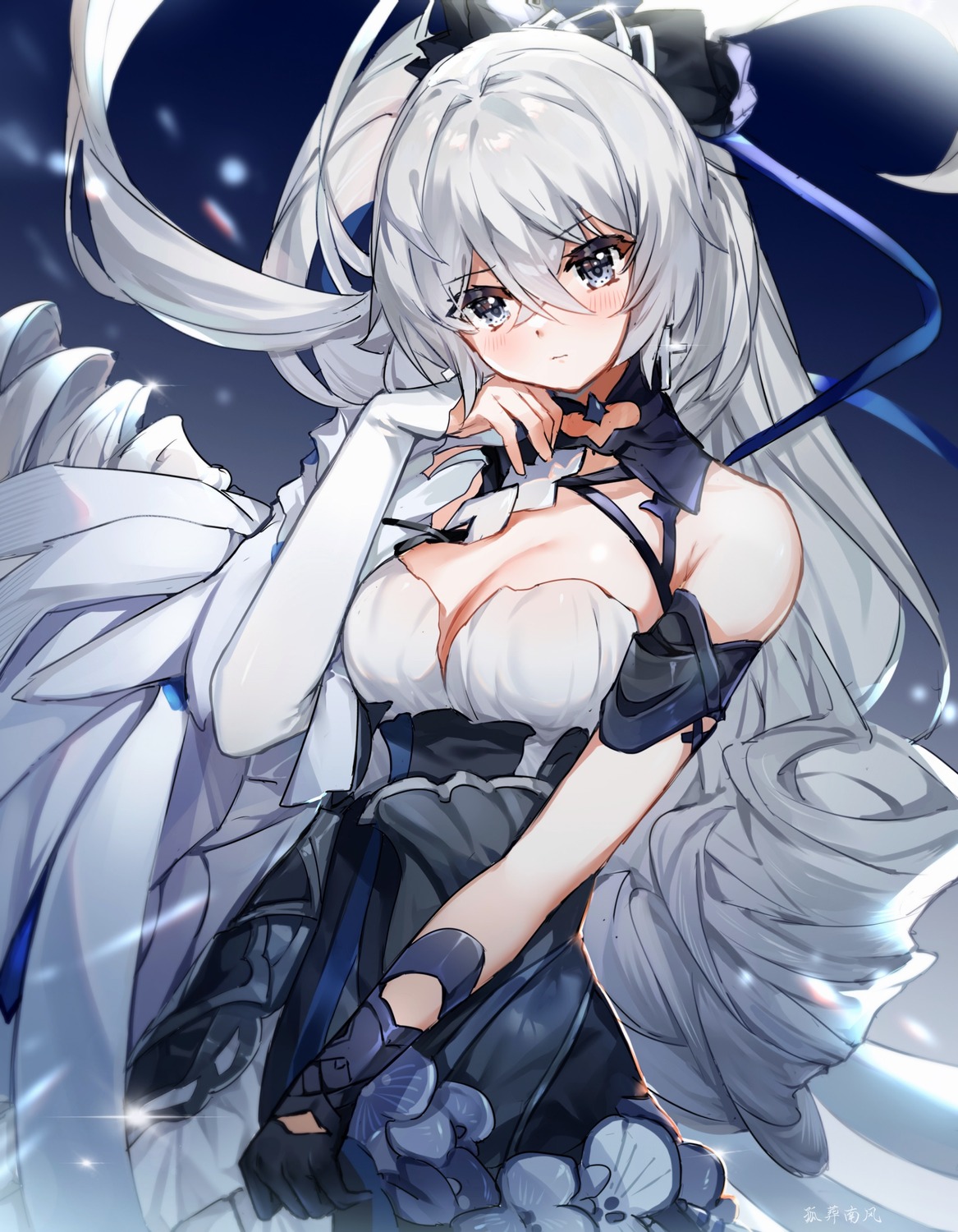 benghuai_xueyuan bronya_zaychik cleavage guzangnanfeng honkai_impact no_bra