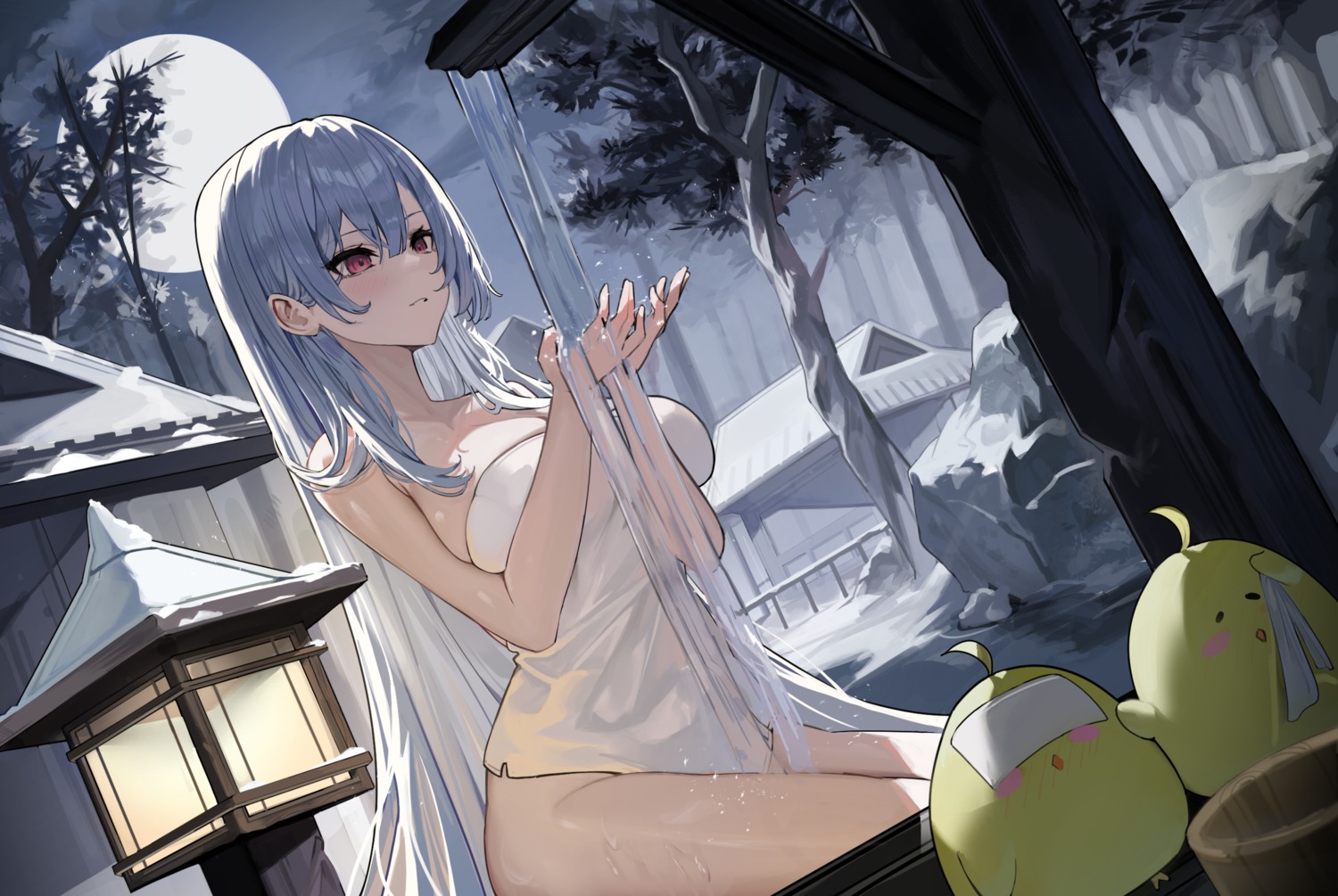 azur_lane maanu manjuu_(azur_lane) towel voroshilov_(azur_lane) wet