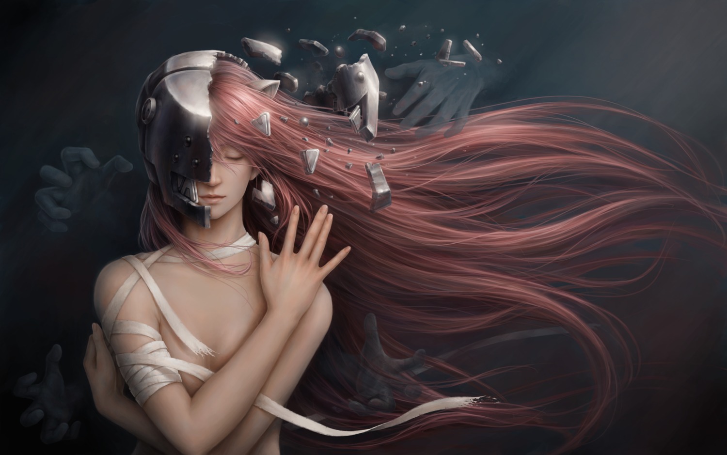 bandages elfen_lied jason_peng lucy