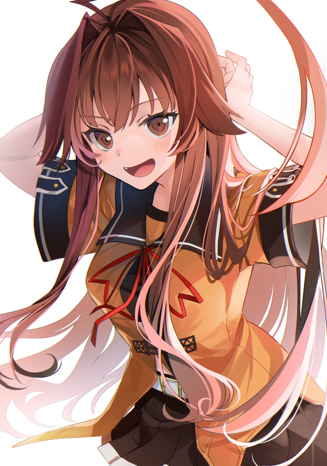 kantai_collection kuma_(kancolle) seifuku yunamaro