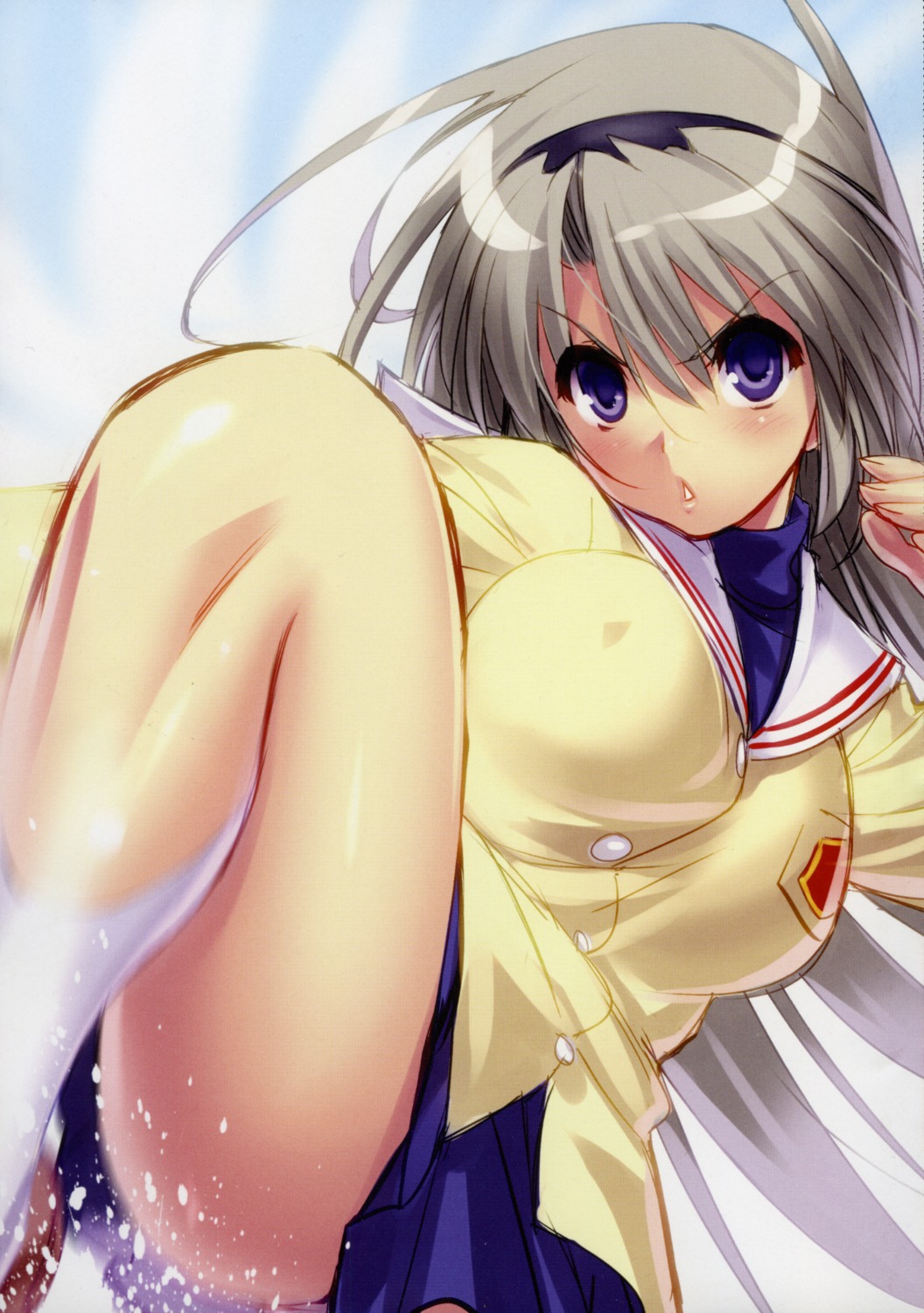 clannad pantsu sakagami_tomoyo seifuku zen