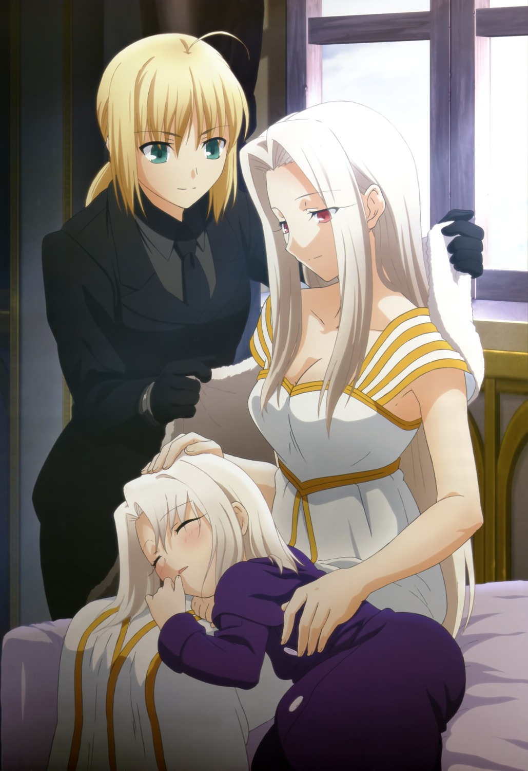 artoria_pendragon_(fate) dress fate/stay_night fate/zero illyasviel_von_einzbern irisviel_von_einzbern