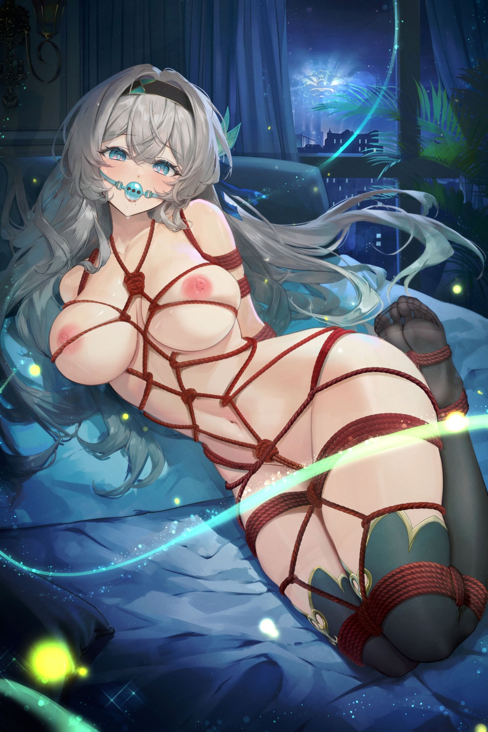 bondage firefly honkai:_star_rail meisansan naked nipples thighhighs