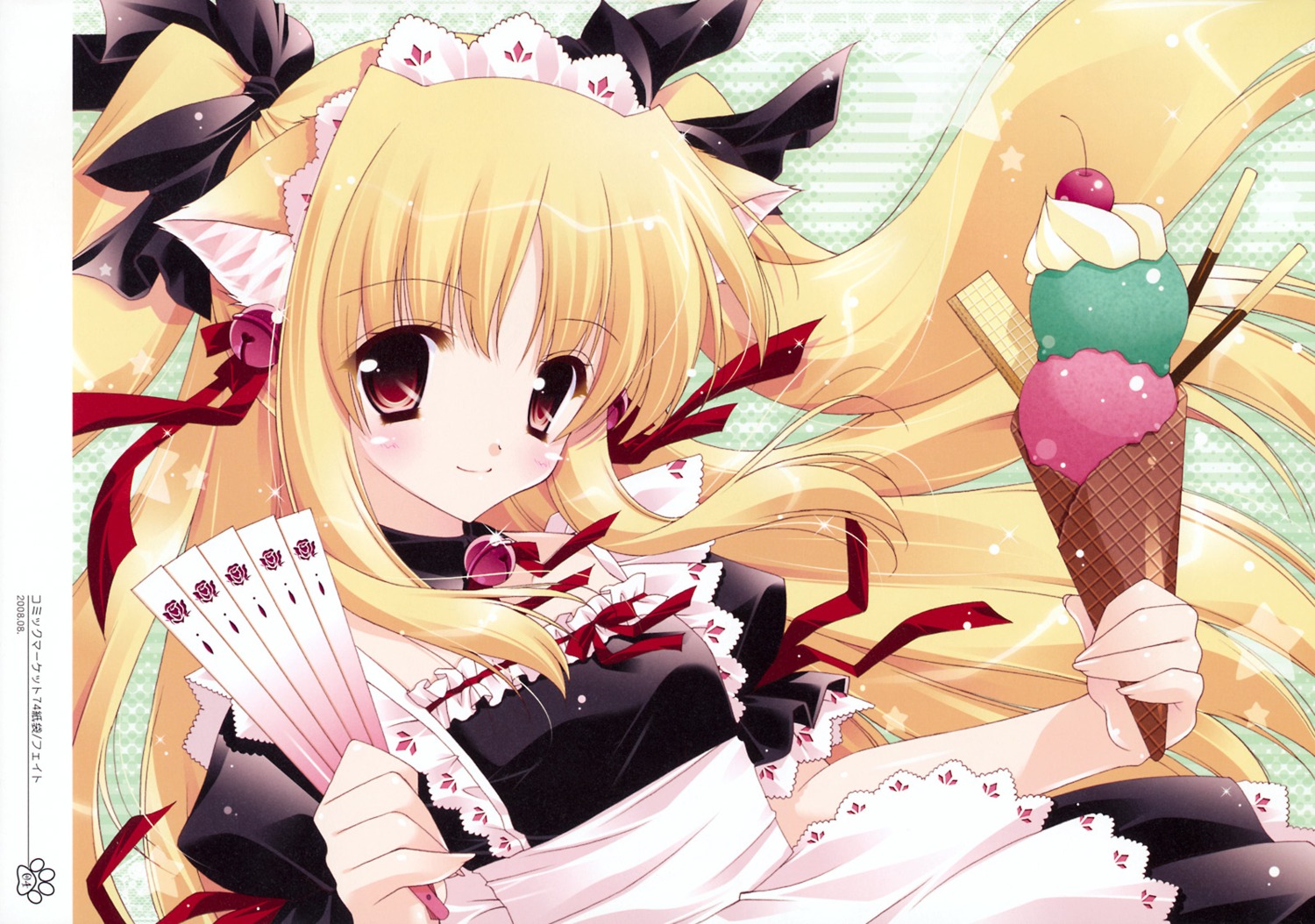 animal_ears fate_testarossa mahou_shoujo_lyrical_nanoha nekomimi shigunyan waitress