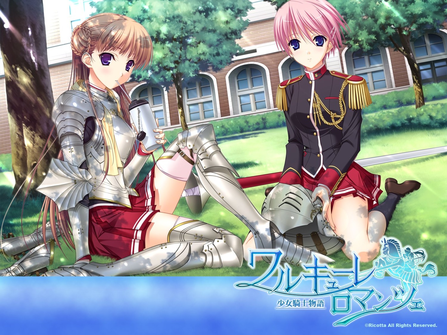 armor kisaki_mio komori_kei noel_marres_ascot ricotta seifuku uniform walkure_romanze wallpaper