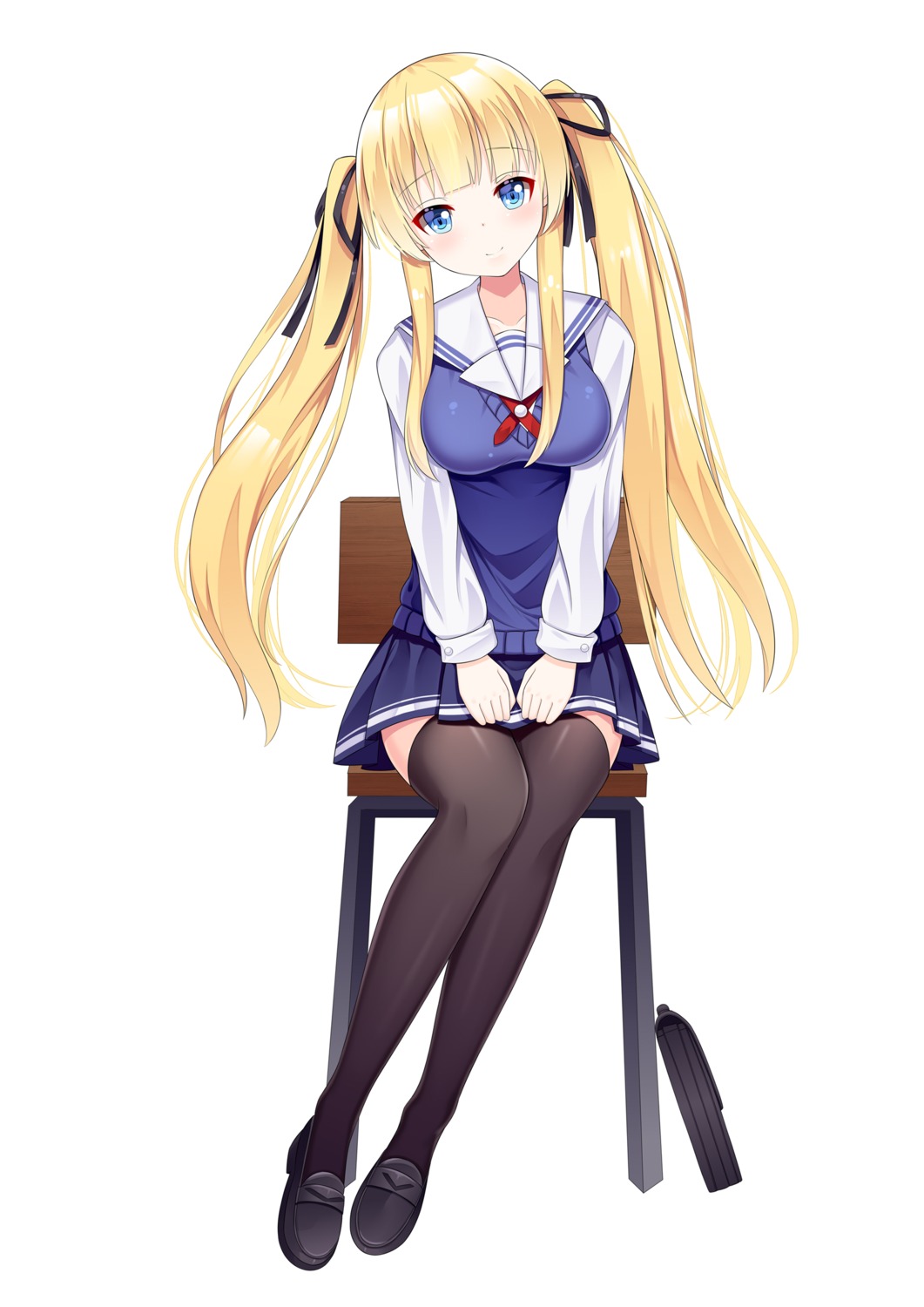 fengli_(709622571) saenai_heroine_no_sodatekata sawamura_spencer_eriri seifuku sweater thighhighs