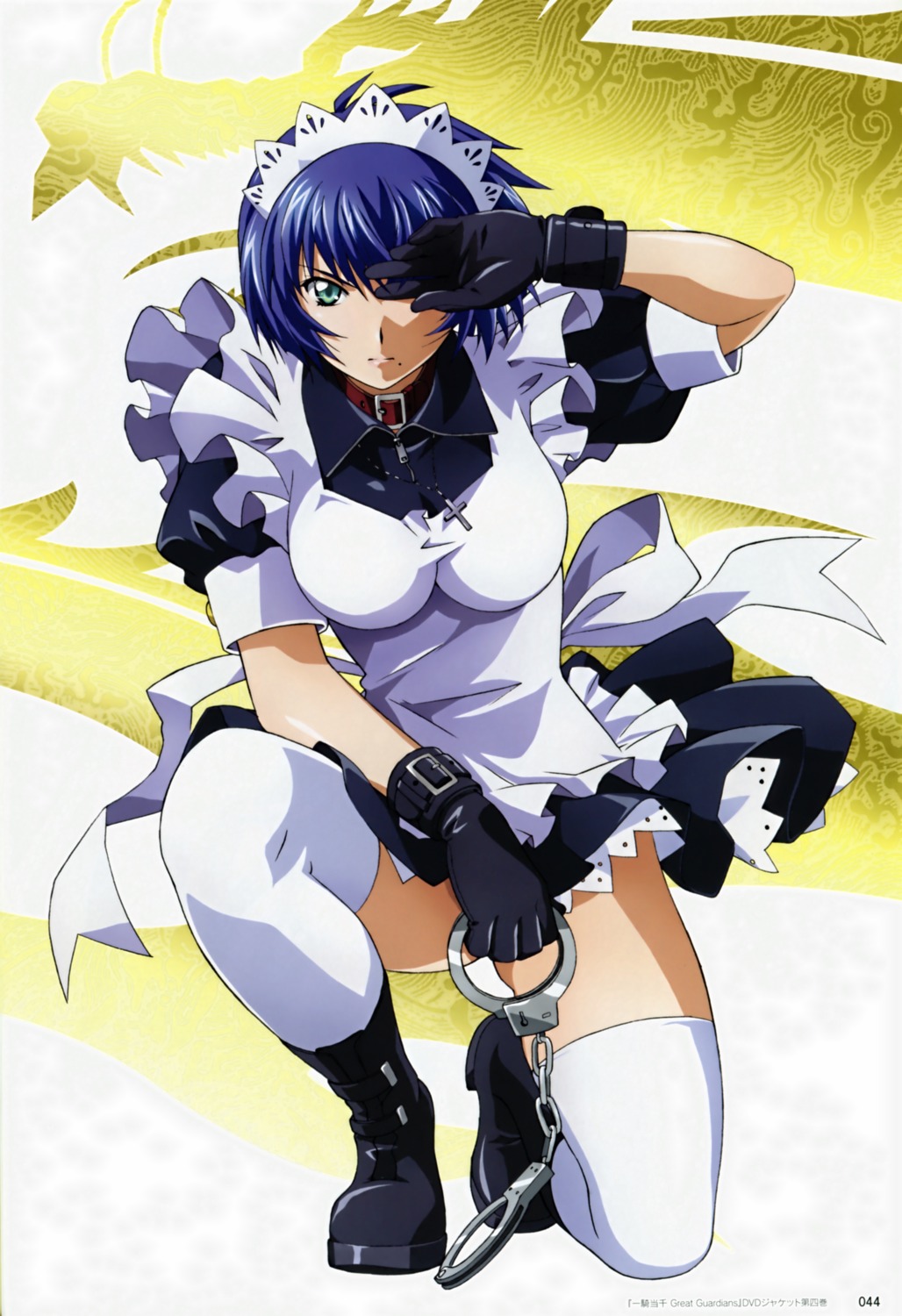 ikkitousen ikkitousen~great_guardians~ rin_sin ryomou_shimei scanning_resolution thighhighs