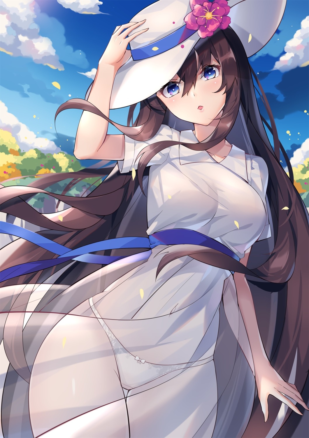 dress eol_9 pantsu see_through summer_dress