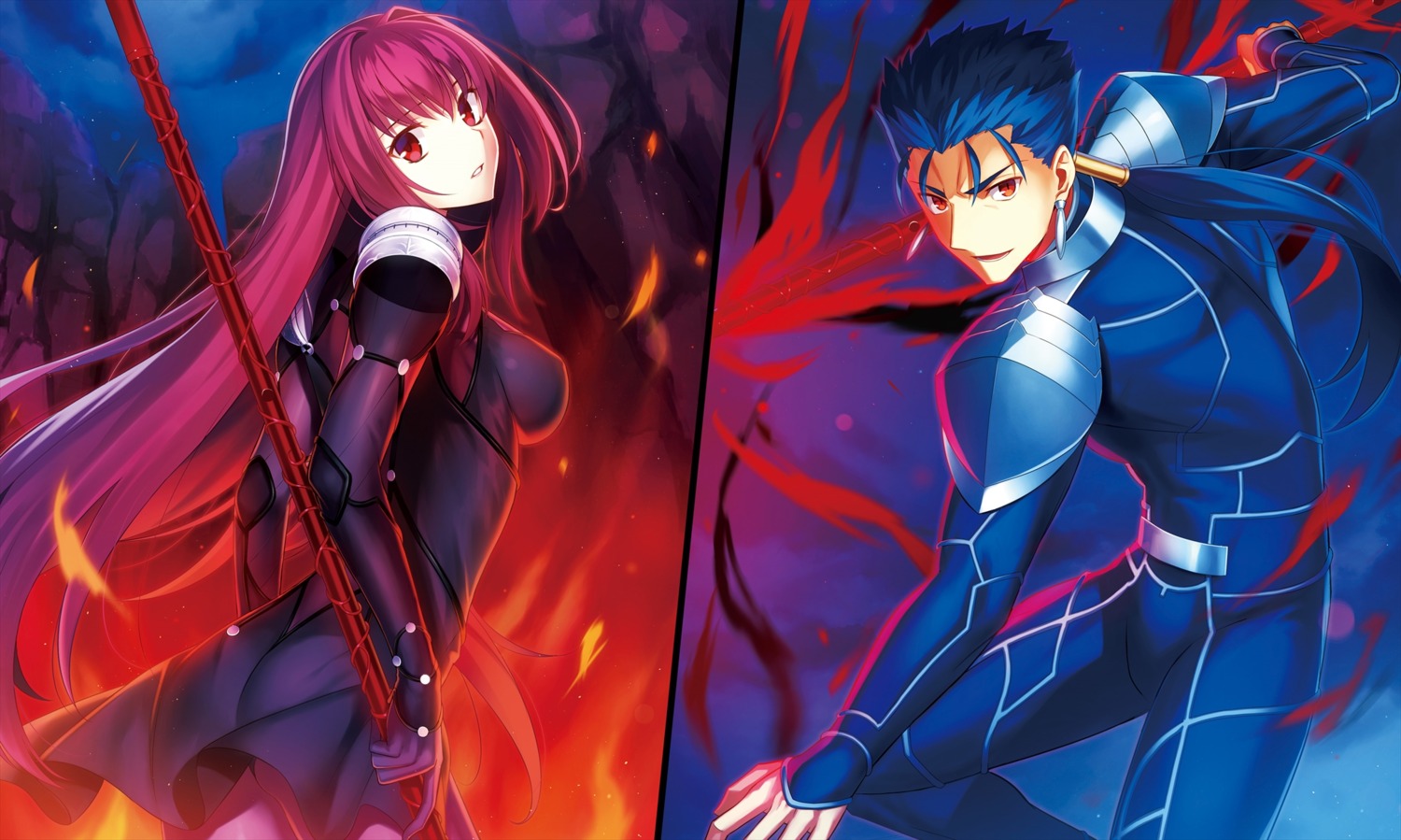 armor bodysuit fate/grand_order fate/stay_night fuyuki_(neigedhiver) lancer scathach_(fate/grand_order) weapon