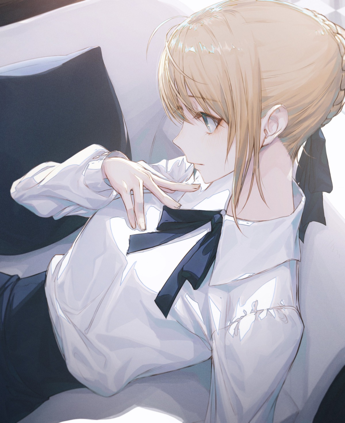 breast_hold fate/stay_night saber wanke