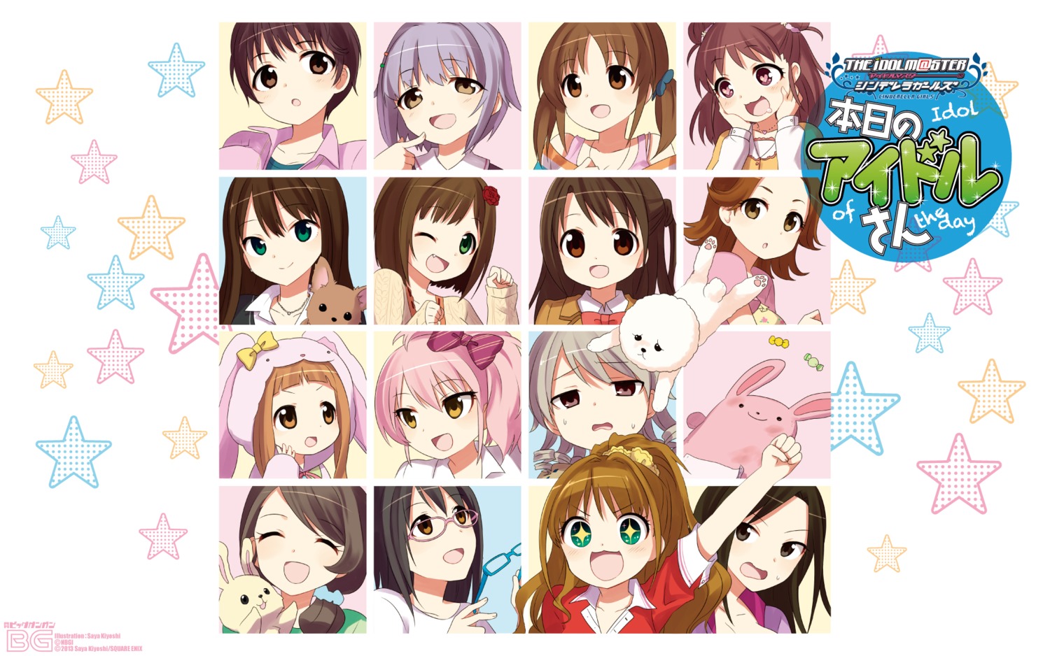 hino_akane_(idolm@ster) ichihara_nina jougasaki_mika kamijou_haruna kiyoshi_saya koshimizu_sachiko maekawa_miku megane mochida_arisa morikubo_nono mukai_takumi munakata_atsumi oikawa_shizuku oota_yuu seifuku shibuya_rin shimamura_uzuki sweater the_idolm@ster the_idolm@ster_cinderella_girls totoki_airi wallpaper