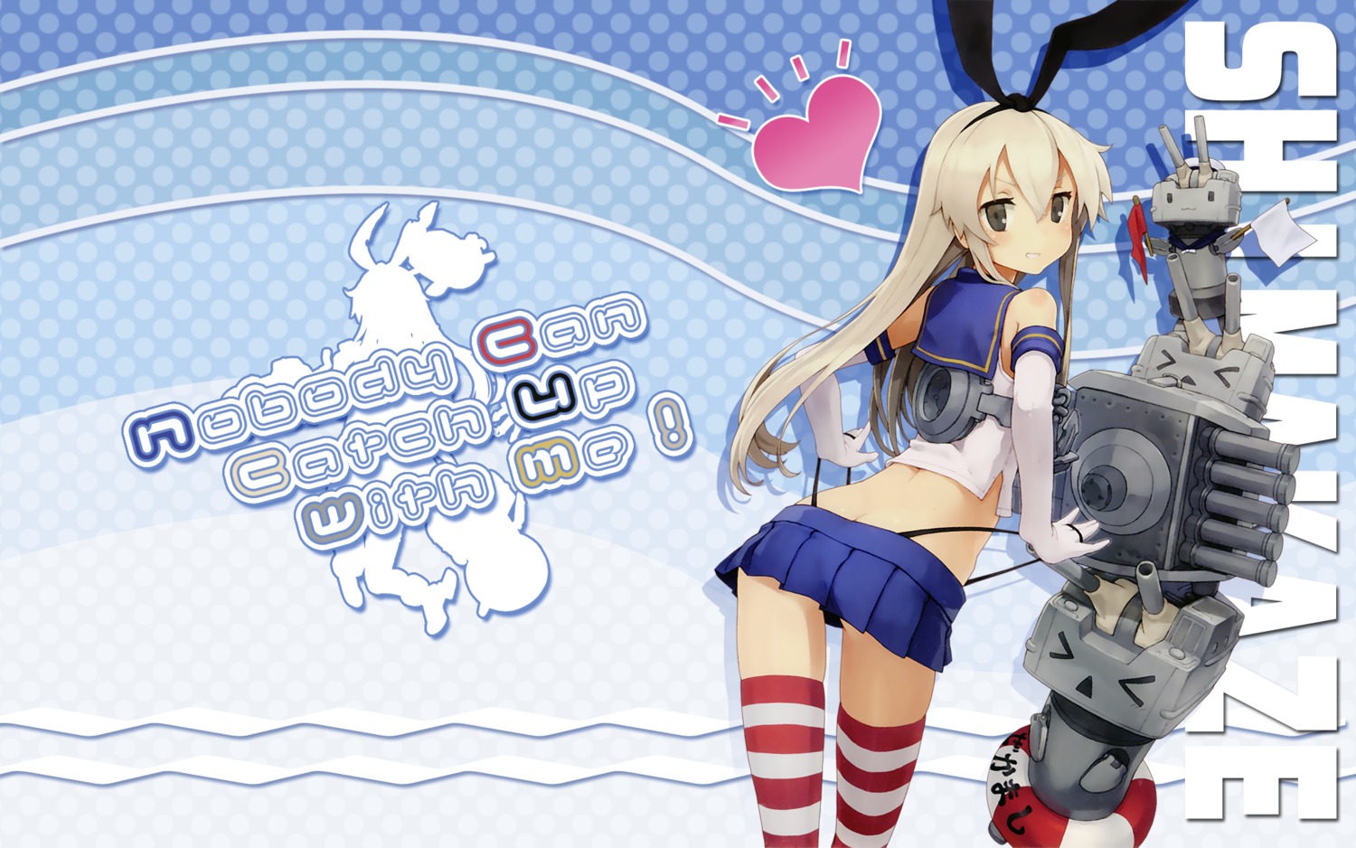 kantai_collection rensouhou-chan shimakaze_(kancolle) shizuma_yoshinori thighhighs wallpaper