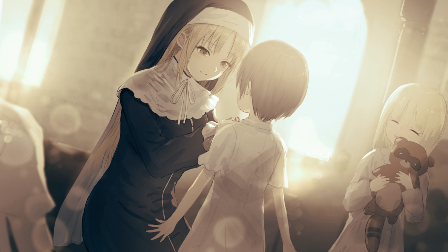 dress misaki_nonaka nijisanji nijisanji_seeds nun sister_cleaire