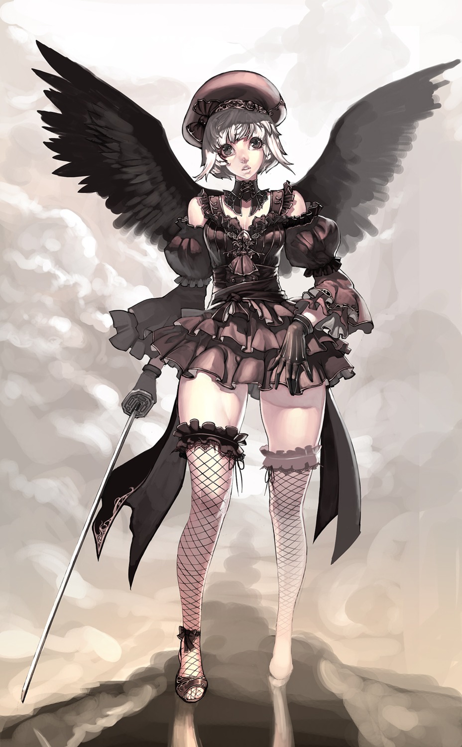 jeffr lolita_fashion sword wings