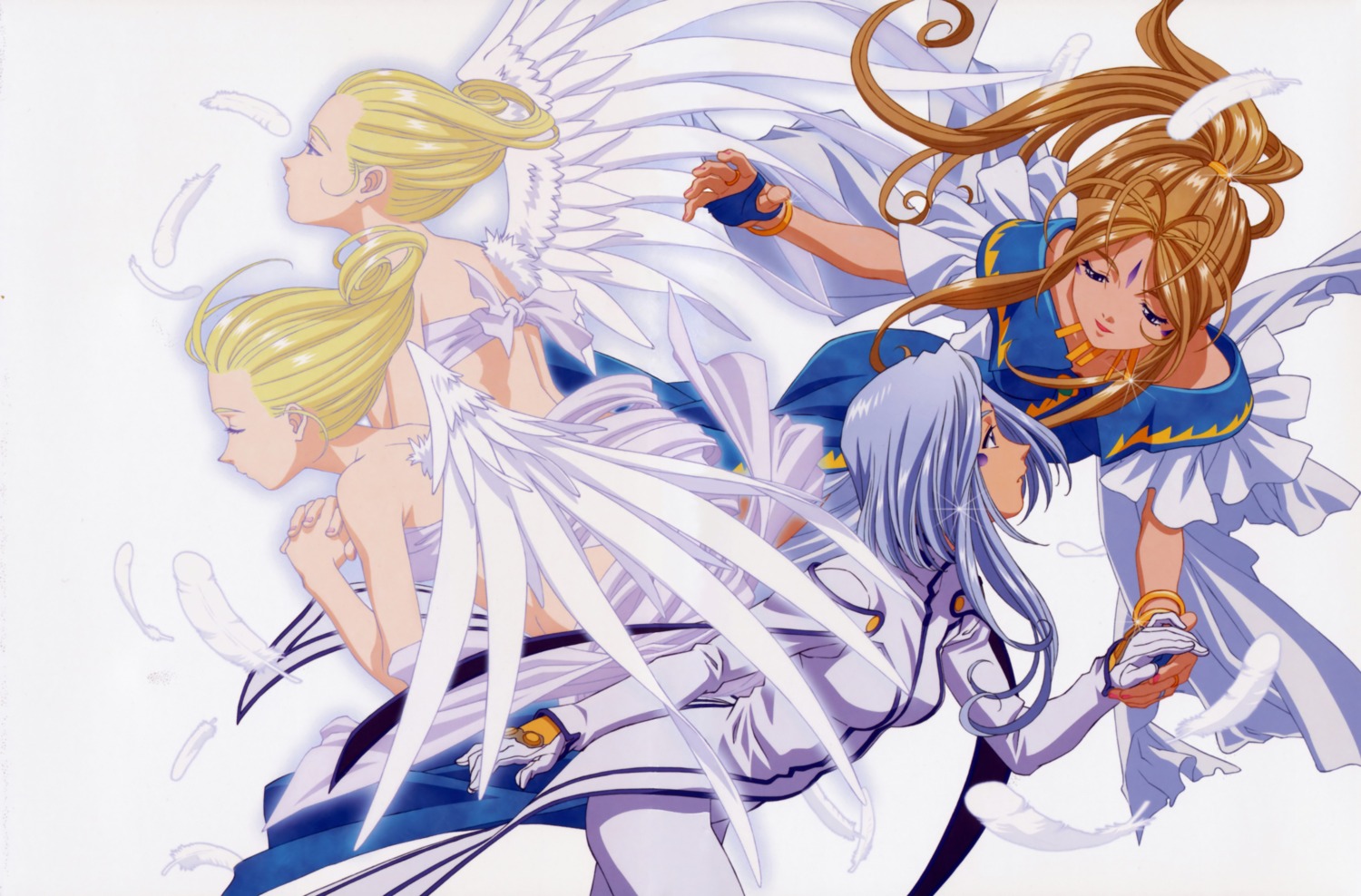 ah_my_goddess angel belldandy wings