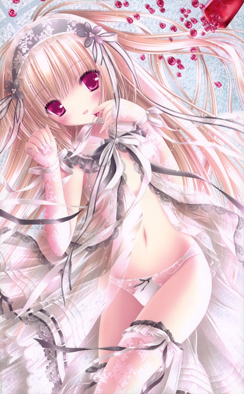 fixed lingerie loli lolita_fashion nipples no_bra pantsu see_through thighhighs tinkerbell tinkle