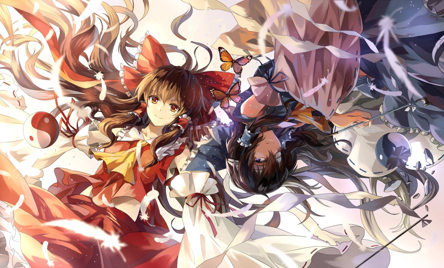 hakurei_reimu neko_(yanshoujie) touhou