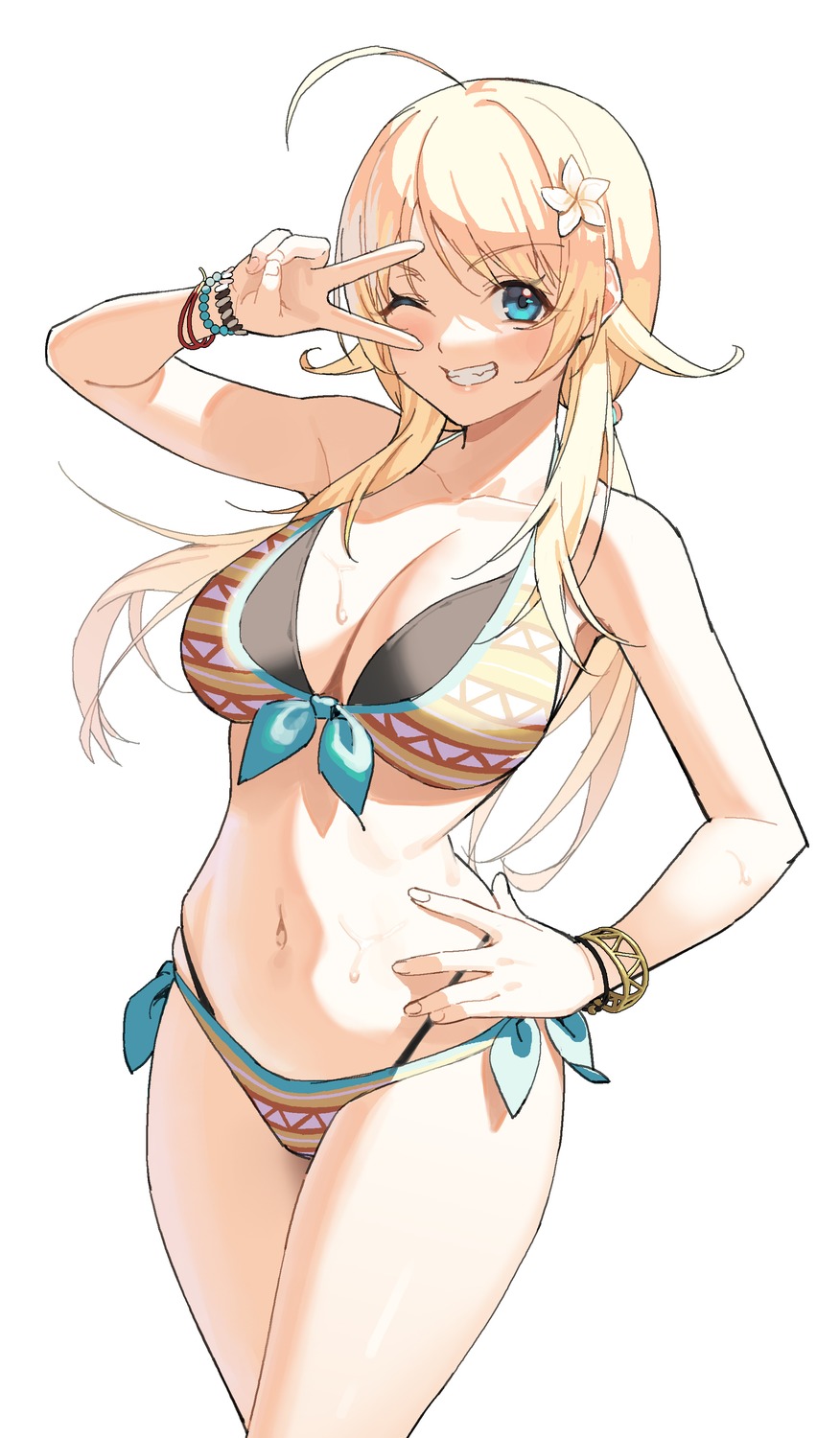 bikini cleavage goumudan hachimiya_meguru swimsuits the_idolm@ster the_idolm@ster_shiny_colors