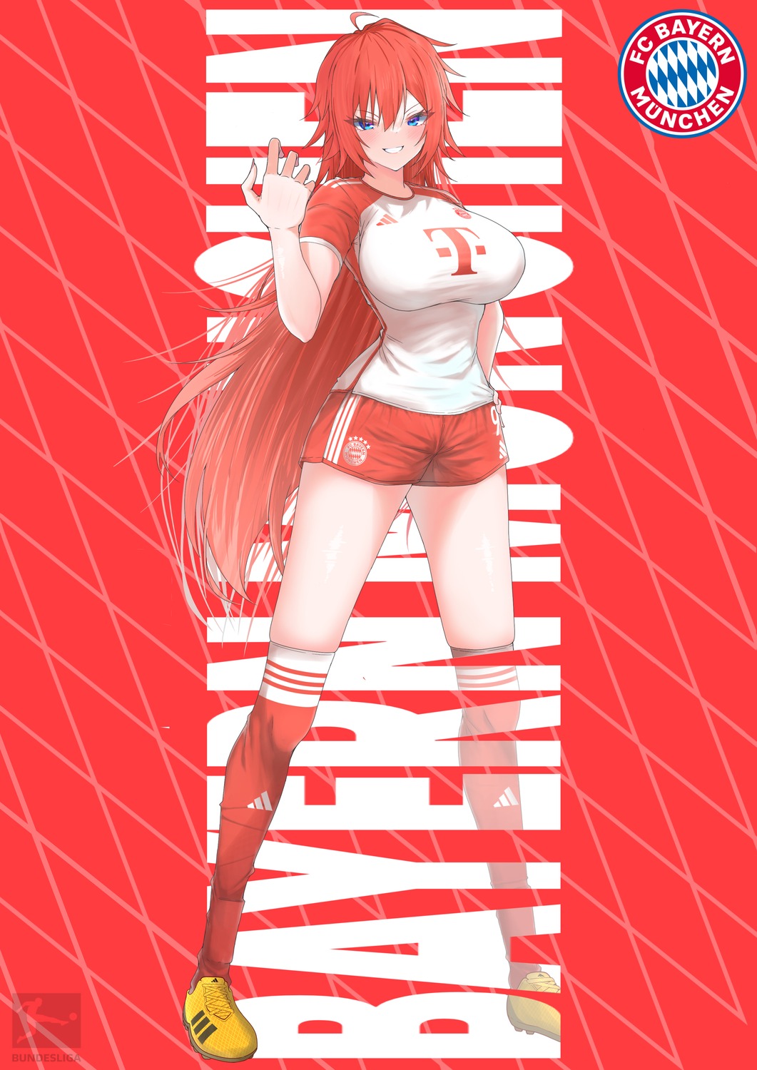 hachimitsu_shitate soccer thighhighs uniform