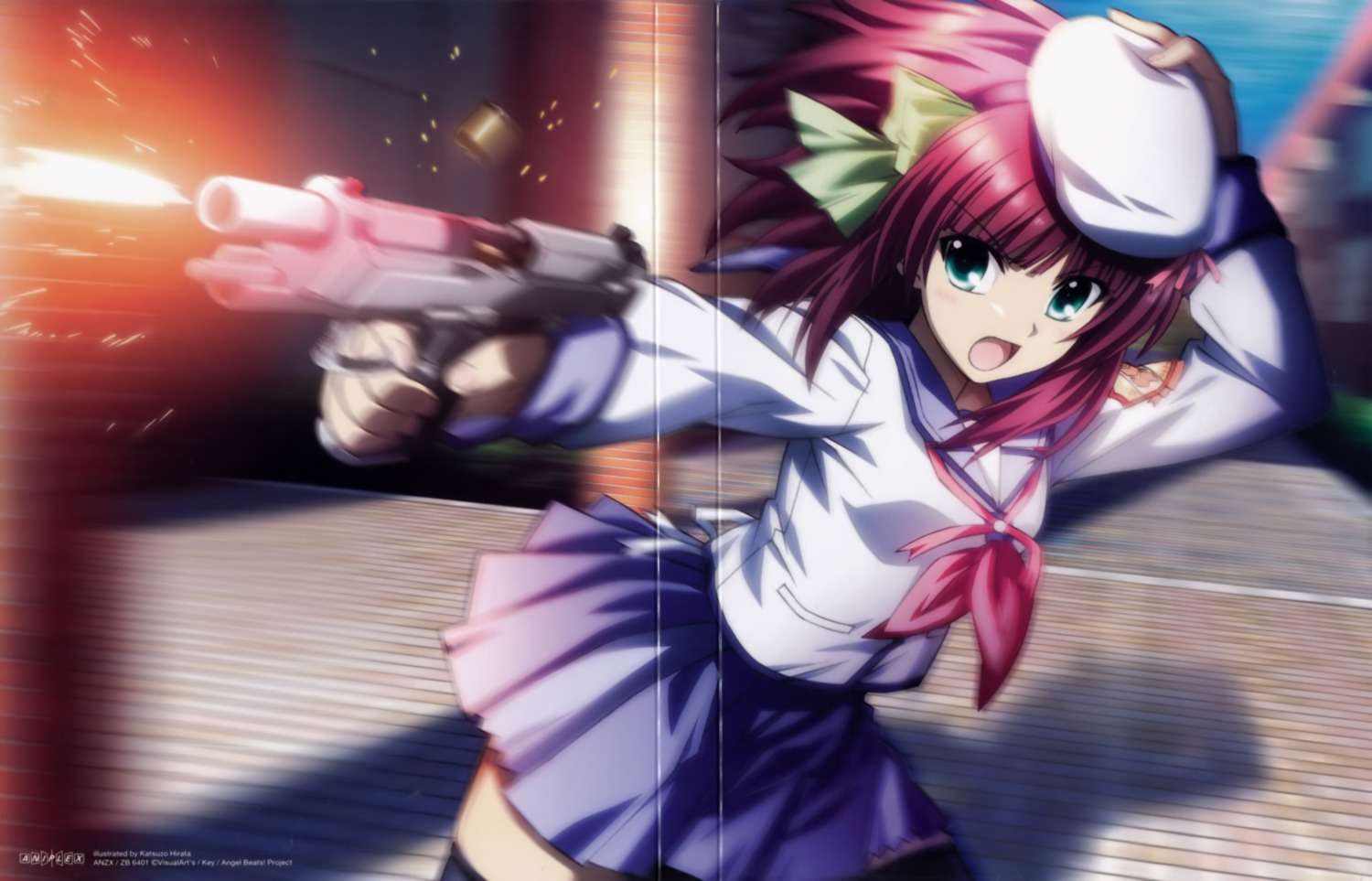 angel_beats! crease fixme gun hirata_katsuzou nakamura_yuri seifuku